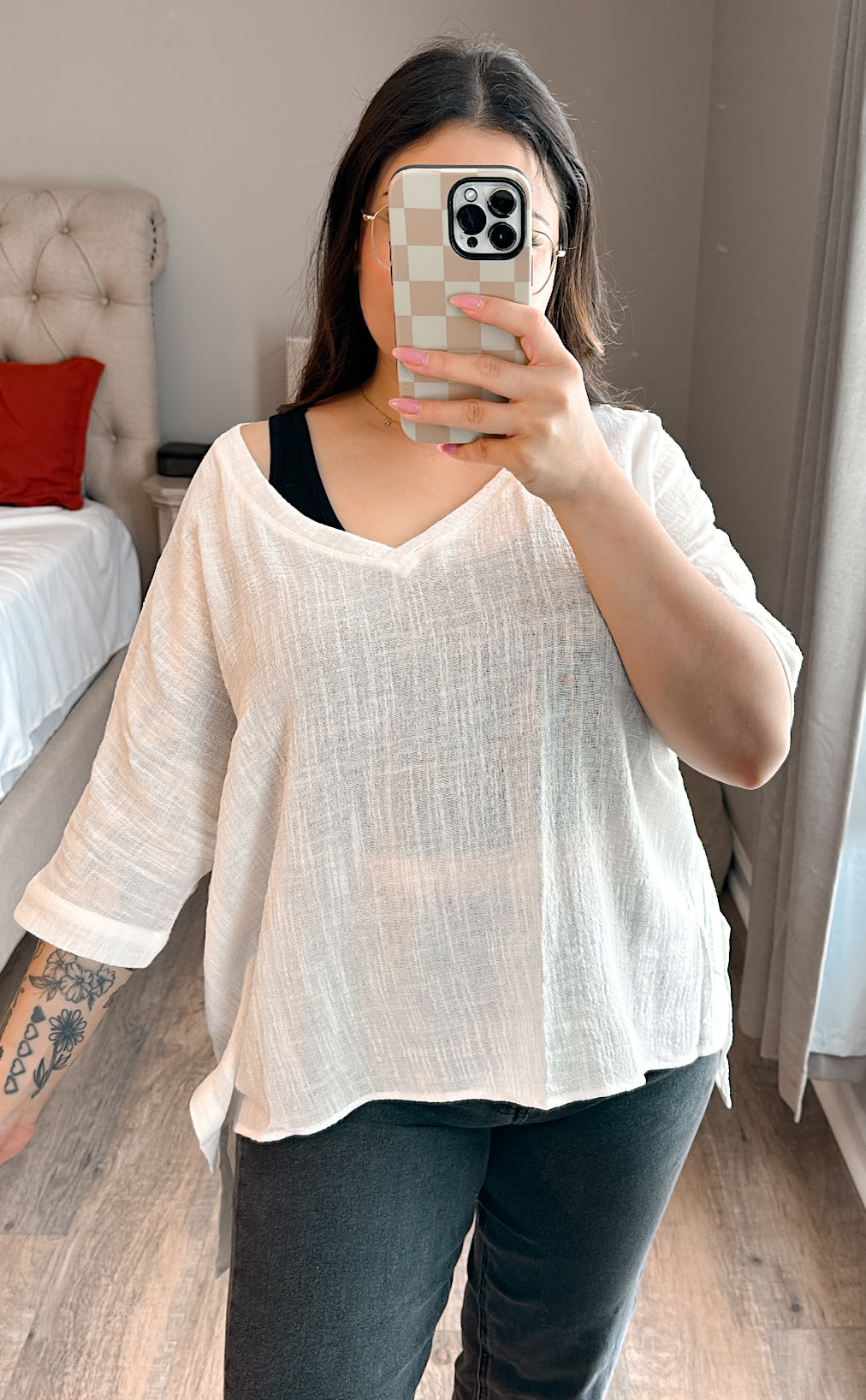 Off White Oversized V-neck